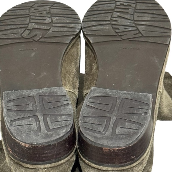 Stuart Weitzman Lowland Olive Green Suede Over the Knee Flat Boots Size 7.5 - Picture 8 of 9